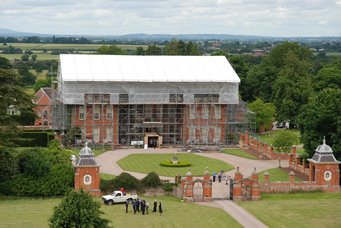 Attridge Scaffolding - Temporary Roofs and Disaster Recovery Scaffolding - Hanbury Hall